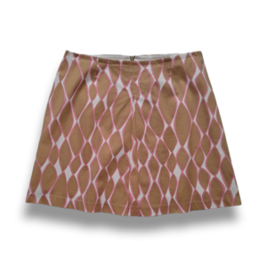 Trina Turk Pink and Tan A-Line Skirt